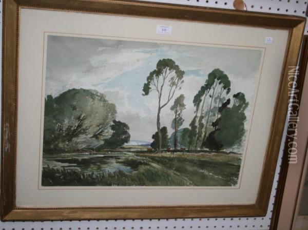 Houghton Oil Painting - Edwin Harris