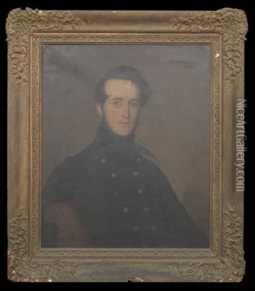 Portrait Of William Richard Thomas Chaplain Oil Painting - Jacques Guillaume Lucien Amans