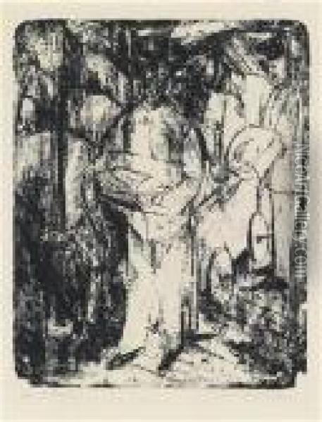 Futterschutten Oil Painting - Ernst Ludwig Kirchner