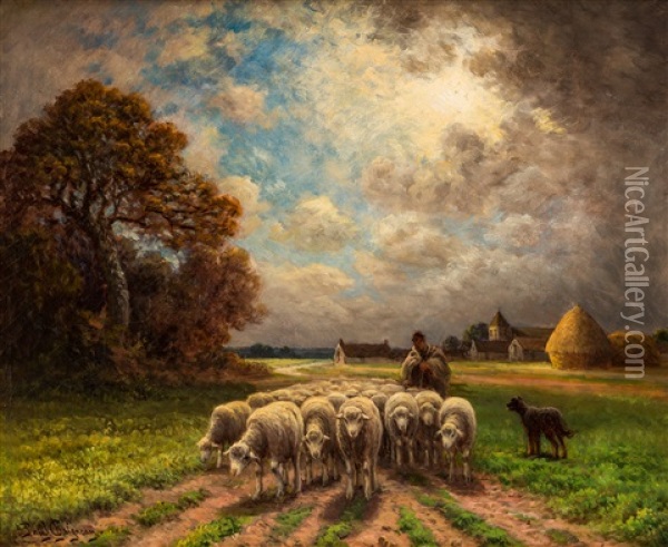 Avant L`orage Oil Painting - Paul Chaigneau
