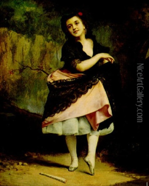 Danseuse Oil Painting - Etienne Adolph Piot