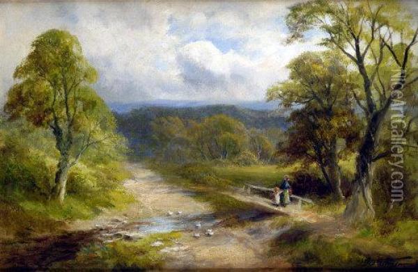 Homeward Bound, Idridgehay, Derbyshire Oil Painting - George Turner