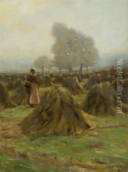 The Young Gleaner Oil Painting - John William Beatty