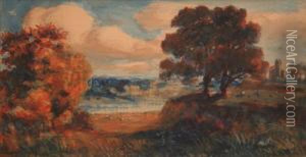 View Near Norwich Oil Painting - John Joseph Cotman