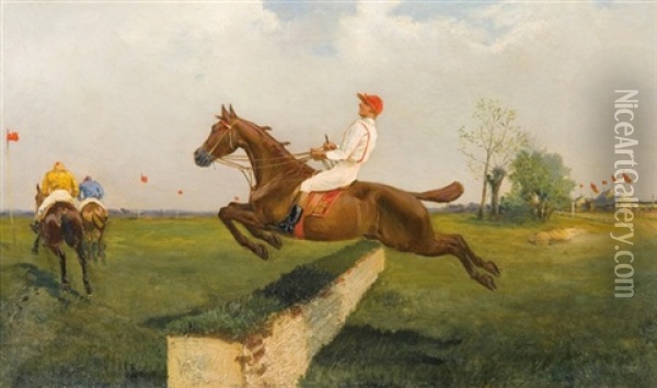 Jump! Oil Painting - Artur Wielogtowski