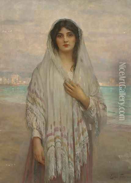 A Chioggian girl Oil Painting - Sir Samuel Luke Fildes
