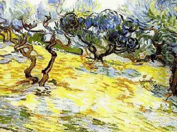 Bright Blue Sky Oil Painting - Vincent Van Gogh