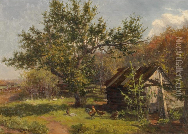 Corner Of The Orchard Oil Painting - Gertrude Spurr Cutts
