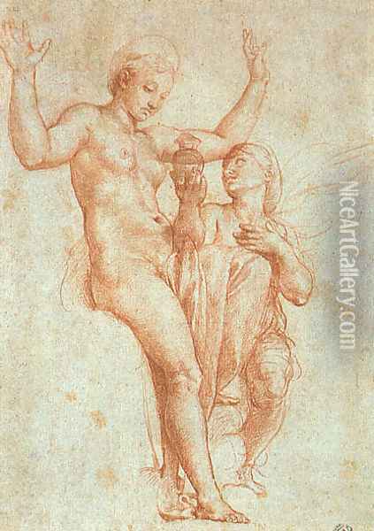 Psyche Offering Venus The Water Of Styx Oil Painting - Raphael