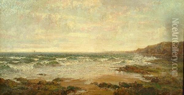An Extensive Seascape Oil Painting - John Falconar Slater