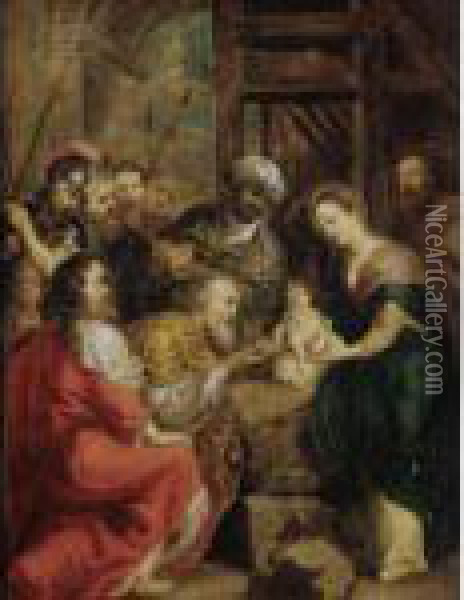 The Adoration Of The Magi Oil Painting - Peter Paul Rubens