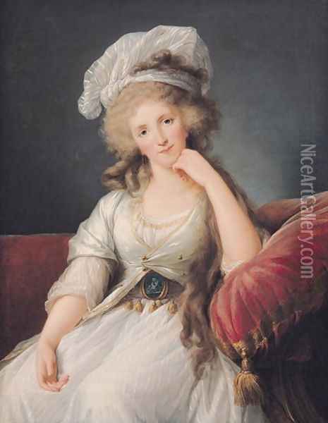 Portrait of Marie Adelaide 1759-1802 Duchess of Orleans Oil Painting - Elisabeth Vigee-Lebrun