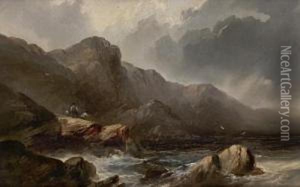 Highland Coast Oil Painting - Edward Train
