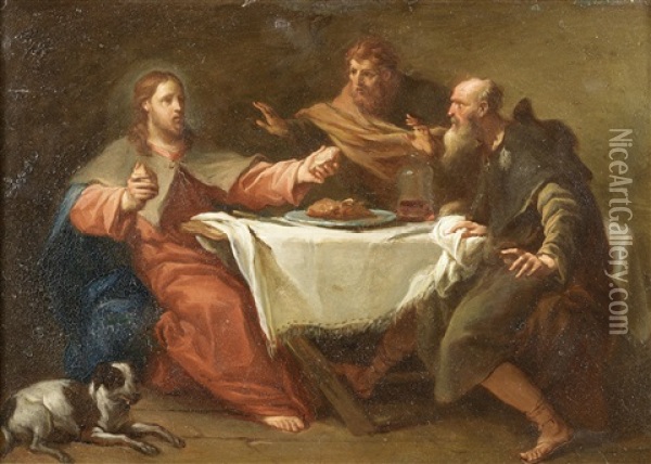 The Supper At Emmaus Oil Painting - Sebastiano Ricci
