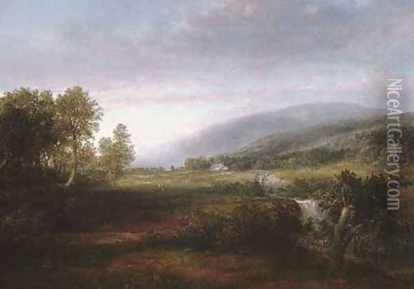 Spring Landscape Oil Painting - Thomas Doughty