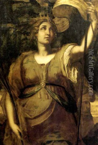 Sant'orsola Oil Painting - Cristoforo Roncalli
