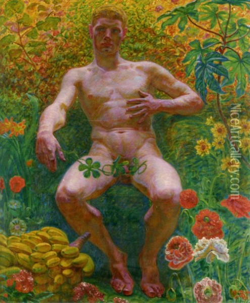 Adam 1914 Oil Painting - Kristian Zahrtmann