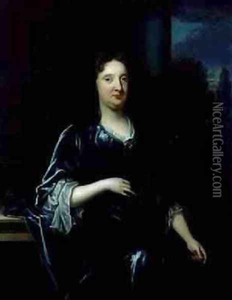Frances Lady Russell 1638-1721 Youngest Daughter of Oliver Cromwell Oil Painting - Herman van der Myn