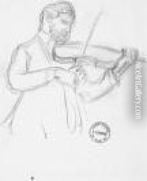 Violinspieler Oil Painting - Henri Lebasque