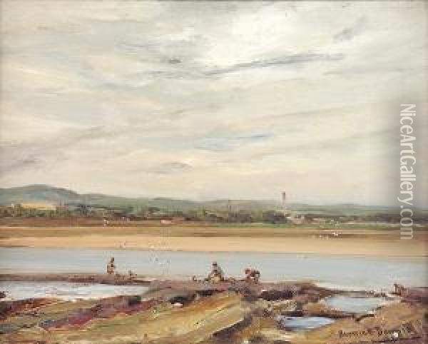 Belhaven Bay, Dunbar Oil Painting - Patrick Downie