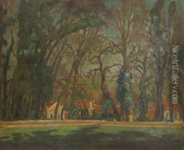 Pontoise Landscape Oil Painting - Abraham Neumann
