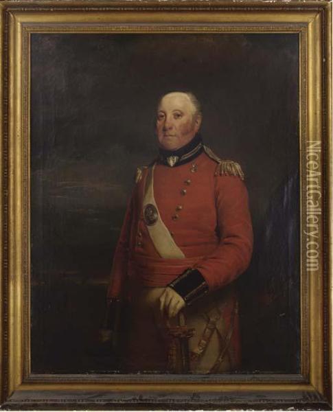 Portrait Of A Field Officer Oil Painting - Sir William Beechey