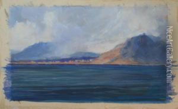 On The Ionian Sea Oil Painting - Thomas Ralph Spence
