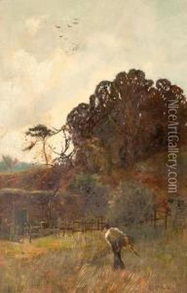 At Sunrise Oil Painting - William Macbride