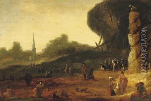 The Adoration Of The Golden Calf Oil Painting - Jansz Reynier