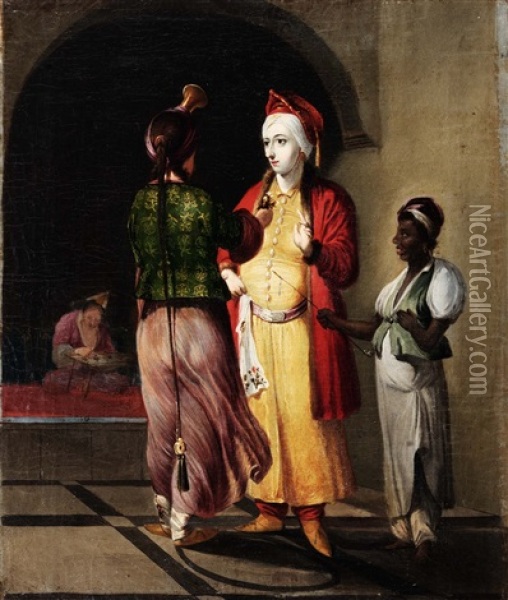 Sarayli Hanimlar Oil Painting - Cornelis De Bruyn