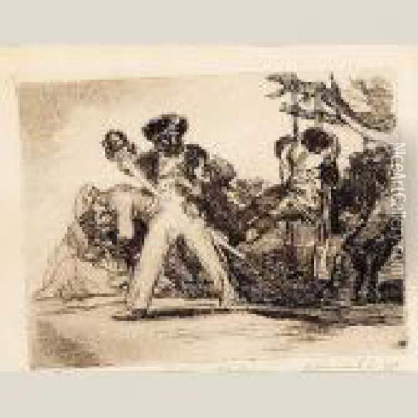 Fuerte Cosa Es Oil Painting - Francisco De Goya y Lucientes