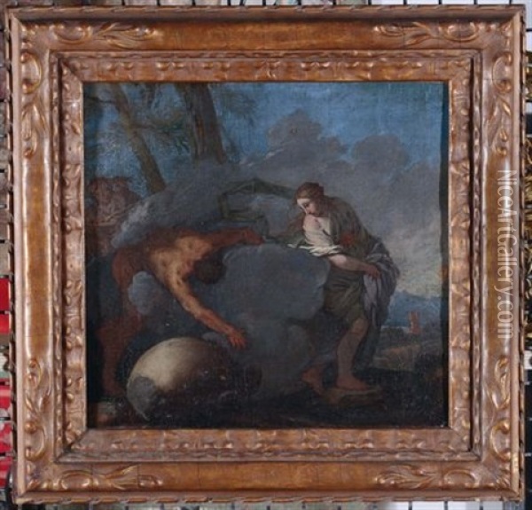 Il Vaso Di Pandora Oil Painting - Giulio Carpioni