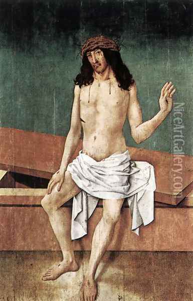 Christ with the Crown of Thorns Oil Painting - Rueland the Elder Frueauf
