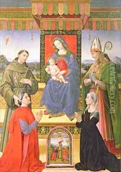 Madonna and Child with Saints Oil Painting - Raffaellino del Garbo