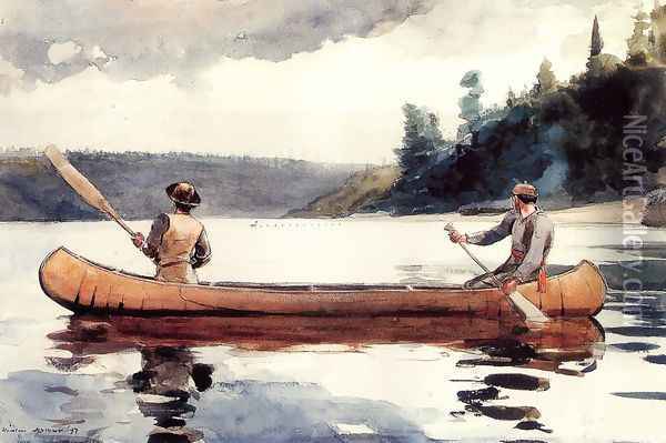 Young Ducks Oil Painting - Winslow Homer