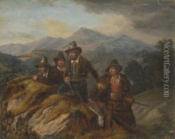 Tiroler Freiheitskampfer. Oil Painting - The Brunswick Monogrammist