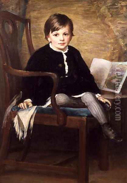 Portrait of a Boy Oil Painting - Henry Jr. Weigall