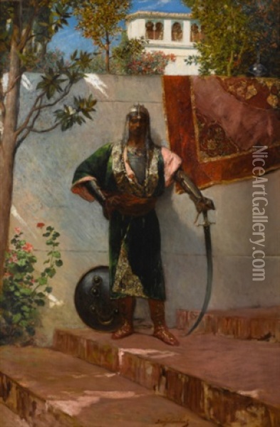 The Sentinel Oil Painting - Jean Joseph Benjamin Constant