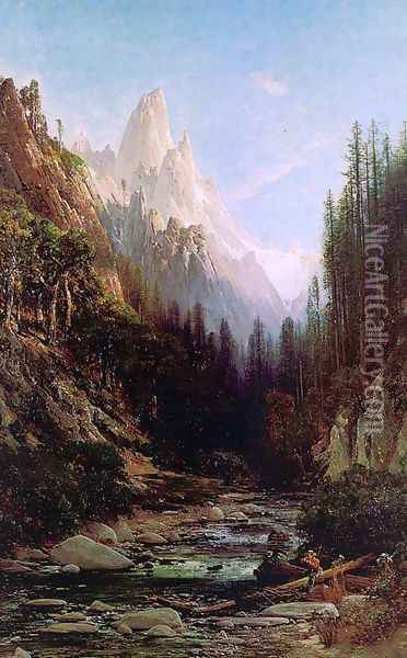 Castle Craigs, California 1878 Oil Painting - Thomas Hill
