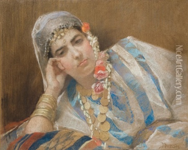Femme D'alger Oil Painting - Henri Pierre Hippolyte Dubois