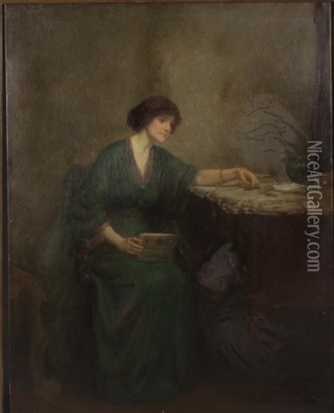 Portrait Of A Woman Oil Painting - Louis Frederick Berneker
