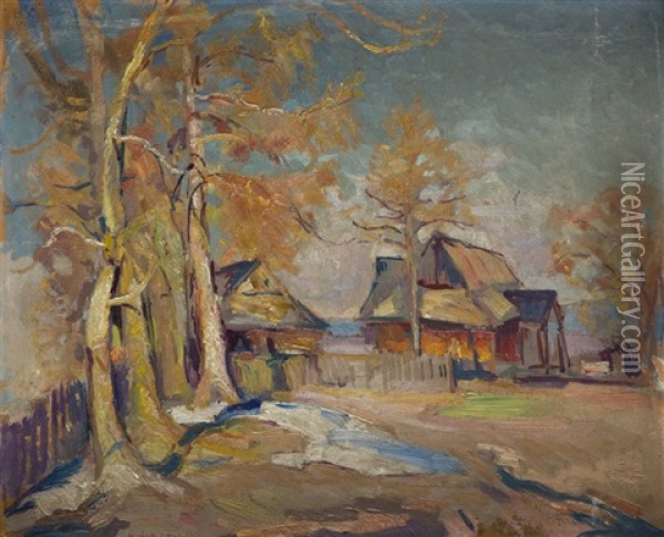 Landscape From Zakopane Oil Painting - Stefan Filipkiewicz
