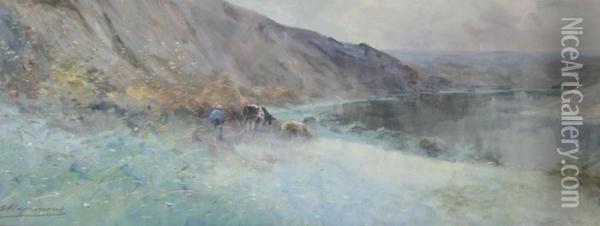 Rocky Landscape Oil Painting - Maurice Hagemans