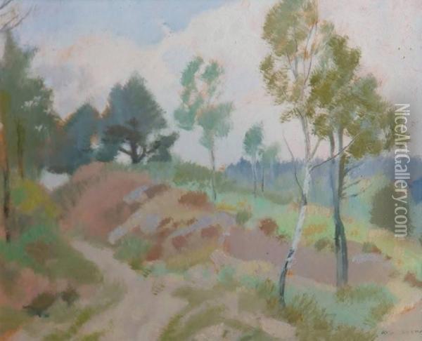 Paysage De Campagne Oil Painting - Auguste Donnay