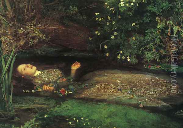 Ophelia 1851-52 Oil Painting - Sir John Everett Millais