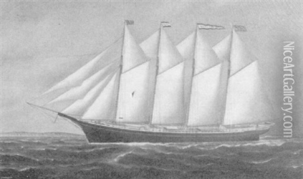 Four-masted Schooner 