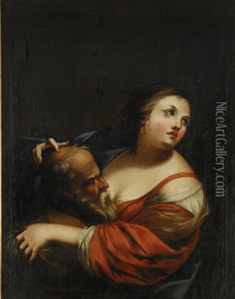 Cimon And Pera, Caritas Romana Oil Painting - Simon Vouet