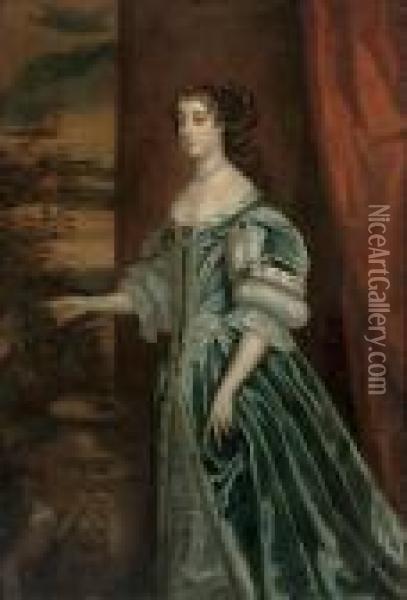 Portrait Of Barbara Villiers 
(1641-1709), Countess Of Castlemaine, Later Duchess Of Cleveland Oil Painting - Sir Peter Lely