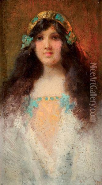 Femme Au Voile Oil Painting - Albert Joseph Penot