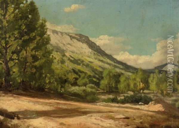 Paysage De Provence Oil Painting - Barthelemy Niollon